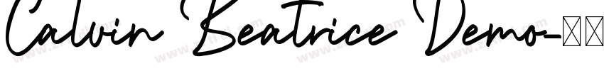 Calvin Beatrice Demo字体转换